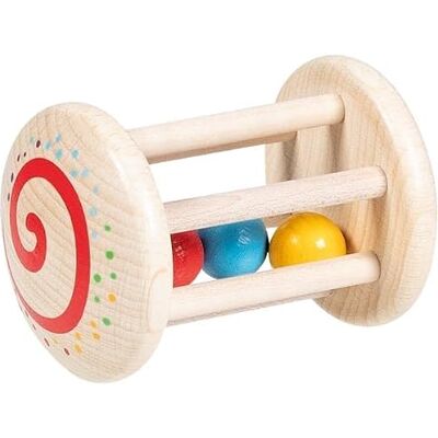 Goki 65348 Hochet cage arc-en-ciel en bois avec boules colorées Fabriqué en Allemagne Goki 65348 Hochet cage arc-en-ciel en bois avec boules colorées Fabriqué en Allemagne