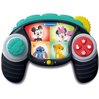 Clementoni Baby Disney Controller Joystick pour enfants 12-36 mois, avec sons et lumières, jeu éducatif imitatif de la petite enfance, stimule la manualité et le développement cognitif, 17497 Clementoni Baby Disney Controller Joystick pour enfants 12-36 mois, avec sons et lumières, jeu éducatif imitatif de la petite enfance, stimule la manualité et le développement cognitif, 17497