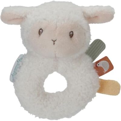 Little Dutch 8831 Little Farm Hochet rond en forme de mouton Blanc Little Dutch 8831 Little Farm Hochet rond en forme de mouton Blanc