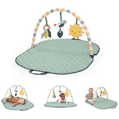 Ingenuity Piper's Playspace One Bar Gym d'activités 3 en 1 avec activités sensorielles et tapis de temps ventre, pliable et portable, nouveau-né + Ingenuity Piper's Playspace One Bar Gym d'activités 3 en 1 avec activités sensorielles et tapis de temps ventre, pliable et portable, nouveau-né +