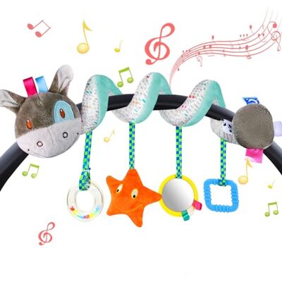 Vicloon Jouet de Poussette de Bébé,Spirale Jouets Idéal pour Berceaux et Poussettes,Jouets Suspendus,Jouets D'activités de Voyage,Jouets en Peluche pour Cadeaux d'anniversaire (âne)… Vicloon Jouet de Poussette de Bébé,Spirale Jouets Idéal pour Berceaux et Poussettes,Jouets Suspendus,Jouets D'activités de Voyage,Jouets en Peluche pour Cadeaux d'anniversaire (âne)…