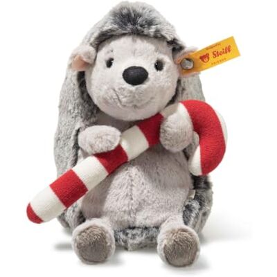 Steiff Peluche Cosy Christmas Hedgy le hérisson, Adorable peluche avec yeux en plastique, Enfants, Filles et garçons, Friends, 18 cm, Gris, 059001 Steiff Peluche Cosy Christmas Hedgy le hérisson, Adorable peluche avec yeux en plastique, Enfants, Filles et garçons, Friends, 18 cm, Gris, 059001