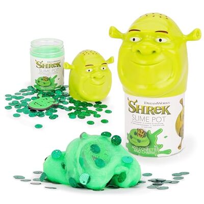 Toyland ® 13cm (5") Shrek Pot de boue Comprend de la pâte gluante verte, des confettis et un accessoire porte-clés personnage Jouet d'éveil sensoriel pour enfants Toyland ® 13cm (5") Shrek Pot de boue Comprend de la pâte gluante verte, des confettis et un accessoire porte-clés personnage Jouet d'éveil sensoriel pour enfants