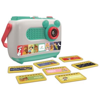 Clementoni Projecteur Compte Contes Plus Disney 55668 Jouet interactif musical pour enfant avec 7 histoires projetées, mélodies pour dormir et poignée de transport Clementoni Projecteur Compte Contes Plus Disney 55668 Jouet interactif musical pour enfant avec 7 histoires projetées, mélodies pour dormir et poignée de transport