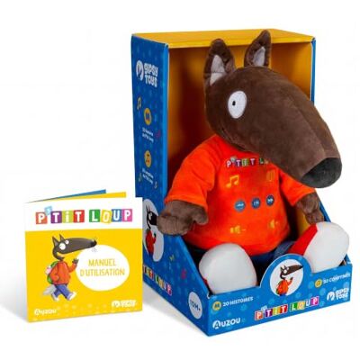 Gipsy Toys P'tit Loup Peluche Conteuse Musicale 26 cm 10M+ 20 Histoires et 20 Comptines Intégrées Sans Écran ni Ondes Boîte Cadeau Boite à Histoires Pour Enfant Dès 10 Mois Gipsy Toys P'tit Loup Peluche Conteuse Musicale 26 cm 10M+ 20 Histoires et 20 Comptines Intégrées Sans Écran ni Ondes Boîte Cadeau Boite à Histoires Pour Enfant Dès 10 Mois