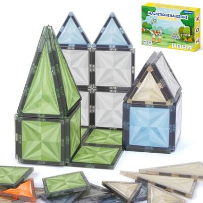 ECHOCUBE Magnétiques Blocs de Construction pour Enfants, 26 Pièces Nature Couleurs Blocs de Construction Magnétiques, Jouets de Construction Éducatifs pour Enfants de 36 Mois et Plus ECHOCUBE Magnétiques Blocs de Construction pour Enfants, 26 Pièces Nature Couleurs Blocs de Construction Magnétiques, Jouets de Construction Éducatifs pour Enfants de 36 Mois et Plus