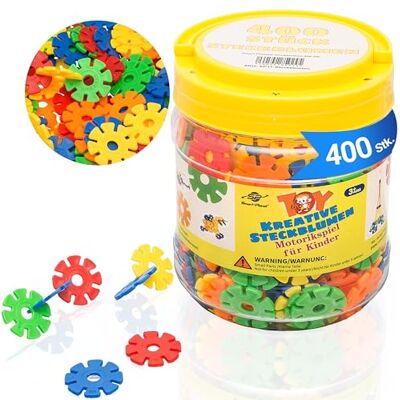Smart-Planet 400 fleurs à piquer dans une boîte Jouet de motricité pour enfants à partir de 3 ans Flocons de neige à planter de 3,3 cm Jouet éducatif Blocs de construction à emboîter Idée Smart-Planet 400 fleurs à piquer dans une boîte Jouet de motricité pour enfants à partir de 3 ans Flocons de neige à planter de 3,3 cm Jouet éducatif Blocs de construction à emboîter Idée