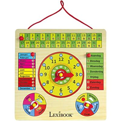 Lexibook , Bio Toys, Mon premier calendrier, calendrier en bois, activités d'apprentissage, EDU365NL Lexibook , Bio Toys, Mon premier calendrier, calendrier en bois, activités d'apprentissage, EDU365NL
