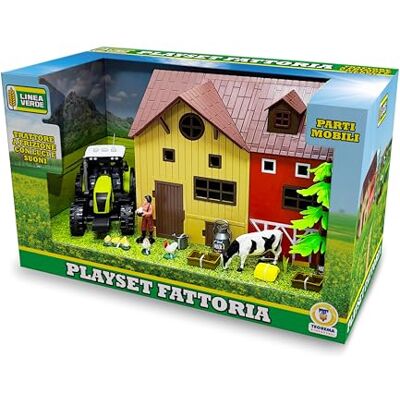 Teorema Giocattoli , Playset Ferme Animaux Enfants avec Étagère, Tracteur avec Lumières et Sons, Vache et De Nombreux Accessoires, Jeux Éducatifs 3 Ans, Jouet Étable Teorema Giocattoli , Playset Ferme Animaux Enfants avec Étagère, Tracteur avec Lumières et Sons, Vache et De Nombreux Accessoires, Jeux Éducatifs 3 Ans, Jouet Étable