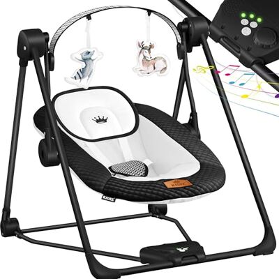 KIDIZ ® Balançoire bébé 5 vitesses pliable transat arche de jeu jouets sons de nature KIDIZ ® Balançoire bébé 5 vitesses pliable transat arche de jeu jouets sons de nature