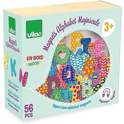Vilac 6702 Magnets Alphabet Minuscule 56 pièces en bois Jouet De Premier Age A partir de 2 ans Pour faire ses premiers mots Formes des lettres Amusant Jeu d’éveil Vilac 6702 Magnets Alphabet Minuscule 56 pièces en bois Jouet De Premier Age A partir de 2 ans Pour faire ses premiers mots Formes des lettres Amusant Jeu d’éveil