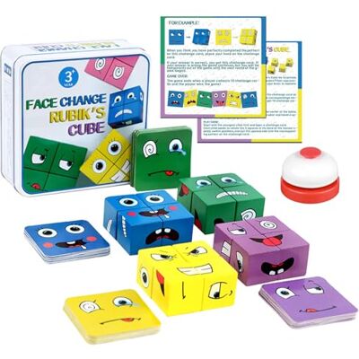 GERUI Cube en bois, puzzles, jouets sensoriels, cubes magiques colorés, blocs de construction, éducatifs pour enfants à partir de 3 ans, jouets d'interaction, jouets de réflexion (ficelle) GERUI Cube en bois, puzzles, jouets sensoriels, cubes magiques colorés, blocs de construction, éducatifs pour enfants à partir de 3 ans, jouets d'interaction, jouets de réflexion (ficelle)