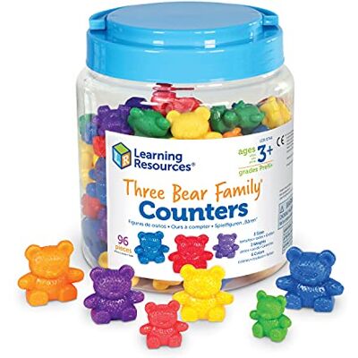 Learning Resources Kit d'ours à compter Three Bear Family de 6 couleurs Learning Resources Kit d'ours à compter Three Bear Family de 6 couleurs