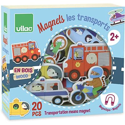 Vilac Magnets Les transports Découvrir l’univers des transports Jouet éducatif pour Enfant 20 pièces aimantés Amusant Découvre la face collante A partir de 2 Ans 8028, 30 x 30 x 30 cm Vilac Magnets Les transports Découvrir l’univers des transports Jouet éducatif pour Enfant 20 pièces aimantés Amusant Découvre la face collante A partir de 2 Ans 8028, 30 x 30 x 30 cm