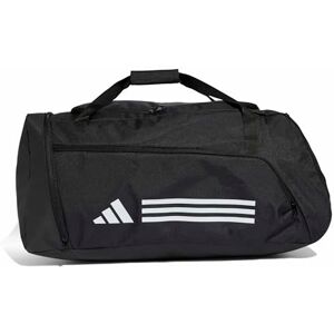 adidas Mixte Essentials 3-Stripes Duffel Bag, black/white, L adidas Mixte Essentials 3-Stripes Duffel Bag, black/white, L