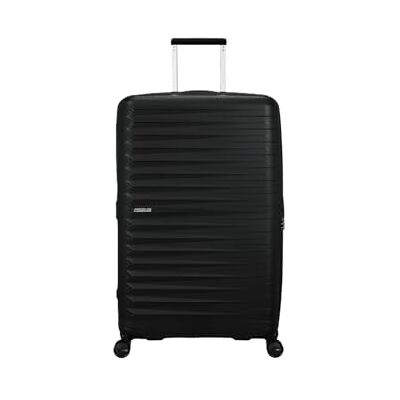 American Tourister Grand chariot taille L fabriqué en polypropylène robuste et anti-rayures, super léger 155261, Flash noir, 78cm, Classique American Tourister Grand chariot taille L fabriqué en polypropylène robuste et anti-rayures, super léger 155261, Flash noir, 78cm, Classique