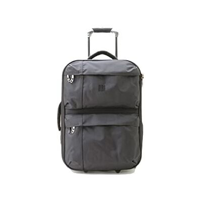 BIBA Valise de voyage type trolley, valise Meri G, poignée trolley, fermeture à glissière, polyester + ABS, anthracite, S, Valises et trolleys BIBA Valise de voyage type trolley, valise Meri G, poignée trolley, fermeture à glissière, polyester + ABS, anthracite, S, Valises et trolleys