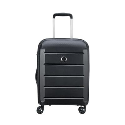 DELSEY Valise cabine rigide 55 x 40 x 20 cm extensible 4 roues Binalong Noir DELSEY Valise cabine rigide 55 x 40 x 20 cm extensible 4 roues Binalong Noir