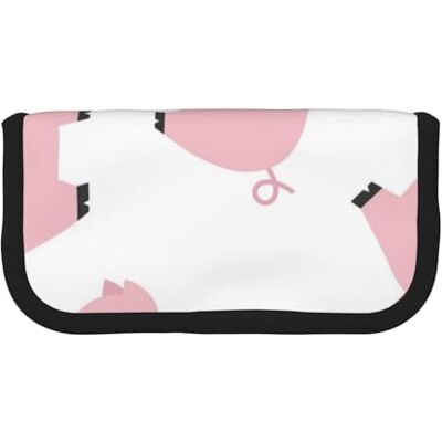 YUNWEIKEJI Trousse à crayons en toile de grande capacité Motif cochon rose, comme sur l'image, One Size, Organiseur de sac YUNWEIKEJI Trousse à crayons en toile de grande capacité Motif cochon rose, comme sur l'image, One Size, Organiseur de sac