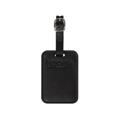 American Tourister Étiquettes à bagages Pour valises et sacs, avec sangle ajustable, carte d'adresse incluse, Lot de 2, Noir (Black) American Tourister Étiquettes à bagages Pour valises et sacs, avec sangle ajustable, carte d'adresse incluse, Lot de 2, Noir (Black)