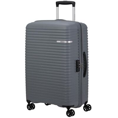 American Tourister Chariot Liftoff, gris charbon, M, Valise rigide à roulettes doubles à 360° American Tourister Chariot Liftoff, gris charbon, M, Valise rigide à roulettes doubles à 360°