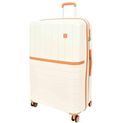 House Of Leather Valise extensible à 4 roues en polypropylène rigide solide Titania, Laiteux, L, Valise House Of Leather Valise extensible à 4 roues en polypropylène rigide solide Titania, Laiteux, L, Valise