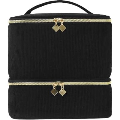Generic Organiseur de vernis à ongles de voyage double couche Motif floral, Style 5 Sac avec poignées pour cosmétiques, articles de toilette, fournitures de manucure, plusieurs poches, léger Generic Organiseur de vernis à ongles de voyage double couche Motif floral, Style 5 Sac avec poignées pour cosmétiques, articles de toilette, fournitures de manucure, plusieurs poches, léger