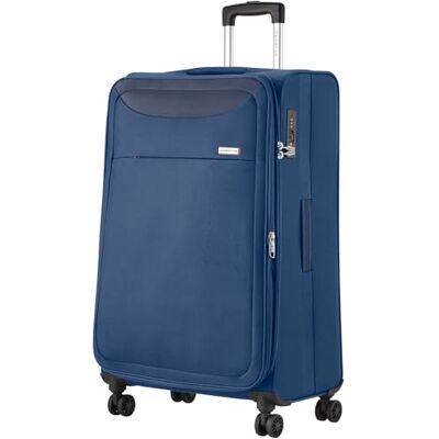 CarryOn Air Grande Valise Souple 120 Liter 77cm Valise Souple Extensible avec Poche Frontale et Serrure TSA (Bleu, Grand) CarryOn Air Grande Valise Souple 120 Liter 77cm Valise Souple Extensible avec Poche Frontale et Serrure TSA (Bleu, Grand)
