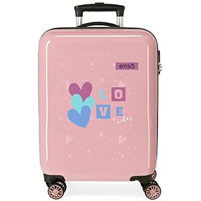 Enso Love Vibes Valise de Cabine, Rose, Valise Enso Love Vibes Valise de Cabine, Rose, Valise