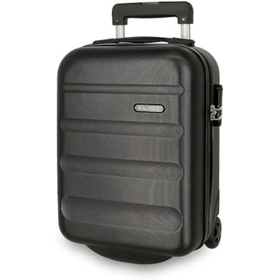ROLL ROAD Flex Valise rigide fabriquée en ABS, un matériau, fermeture à combinaison latérale, 4 roues doubles, bagage main, intérieur pratique avec un compartiment, Noir, Talla única, Valise à main ROLL ROAD Flex Valise rigide fabriquée en ABS, un matériau, fermeture à combinaison latérale, 4 roues doubles, bagage main, intérieur pratique avec un compartiment, Noir, Talla única, Valise à main