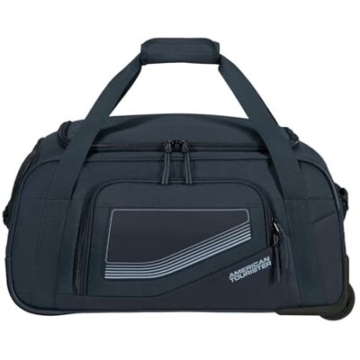 American Tourister City Racer Sac de voyage à roulettes 55 cm, 50 l Bagage à main avec beaucoup d'espace de rangement et compartiment à chaussures Imperméable, Smart Sleeve, robuste Bleu American Tourister City Racer Sac de voyage à roulettes 55 cm, 50 l Bagage à main avec beaucoup d'espace de rangement et compartiment à chaussures Imperméable, Smart Sleeve, robuste Bleu