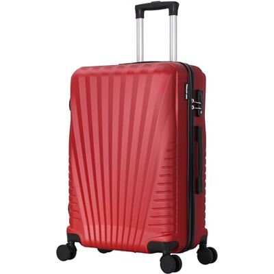 TROLLEY ADC Valise Cabine 55x34x23 Rigide, Légère 2,5 Kg 39 Litres 4 Doubles Roues Silencieuses Maniable, Pratique et Étanche Collection Elegance Bordeaux TROLLEY ADC Valise Cabine 55x34x23 Rigide, Légère 2,5 Kg 39 Litres 4 Doubles Roues Silencieuses Maniable, Pratique et Étanche Collection Elegance Bordeaux
