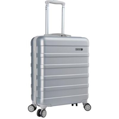 Cabin Max Anode Valise à main légère avec coque rigide, 4 roues, serrure à combinaison, argenté, 55 x 40 x 20 cm Cabin Max Anode Valise à main légère avec coque rigide, 4 roues, serrure à combinaison, argenté, 55 x 40 x 20 cm