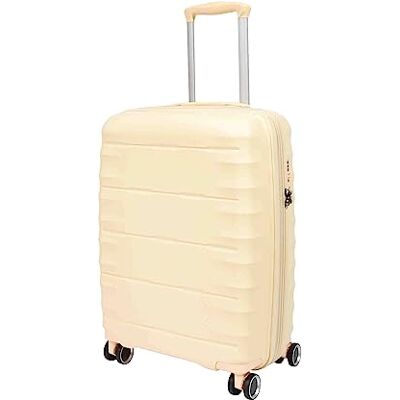 House Of Leather Gladstone Valise rigide extensible à 8 roulettes avec serrure TSA, blanc cassé, Cabin, Bagage rigide avec roulettes pivotantes House Of Leather Gladstone Valise rigide extensible à 8 roulettes avec serrure TSA, blanc cassé, Cabin, Bagage rigide avec roulettes pivotantes