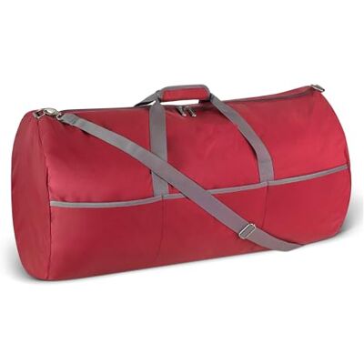 Amazon Essentials Grand Sac de Voyage Nylon Pliable 82,3cm avec Poches Zippées, 150L, Capacité de 22,6kg, Rouge (Anciennement Amazon Basics) Amazon Essentials Grand Sac de Voyage Nylon Pliable 82,3cm avec Poches Zippées, 150L, Capacité de 22,6kg, Rouge (Anciennement Amazon Basics)