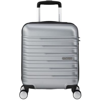 American Tourister Flashline Bagage à main EasyJet, Spinner XS, 35 x 45 x 20 cm, 23 L, 2,20 kg, bagage à main sous-siège pour avion, argenté (Sky Silver) American Tourister Flashline Bagage à main EasyJet, Spinner XS, 35 x 45 x 20 cm, 23 L, 2,20 kg, bagage à main sous-siège pour avion, argenté (Sky Silver)