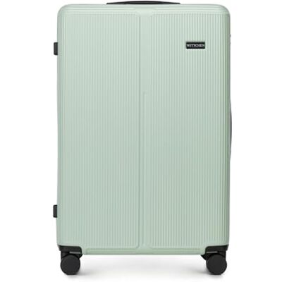 WITTCHEN Stripes Line Valise grande taille 76,5 × 50 × 29 cm (XL) 96 l, coque rigide ABS, 4 roulettes 360° Serrure à code, poignée télescopique, bagage soute Air France- couleur: Vert menthe WITTCHEN Stripes Line Valise grande taille 76,5 × 50 × 29 cm (XL) 96 l, coque rigide ABS, 4 roulettes 360° Serrure à code, poignée télescopique, bagage soute Air France- couleur: Vert menthe
