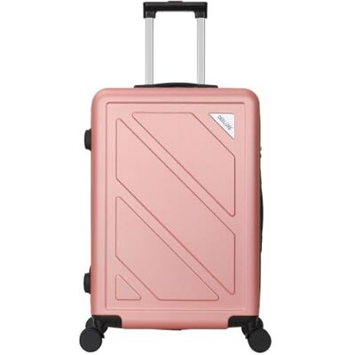 TROLLEY ADC Valise Grande Taille Soute 75x46x28 cm Rigide et Spacieuse 4 Kg 94 Litres 4 Doubles Roues Silencieuses Maniable, Pratique et Étanche Collection Wall Rose Gold TROLLEY ADC Valise Grande Taille Soute 75x46x28 cm Rigide et Spacieuse 4 Kg 94 Litres 4 Doubles Roues Silencieuses Maniable, Pratique et Étanche Collection Wall Rose Gold