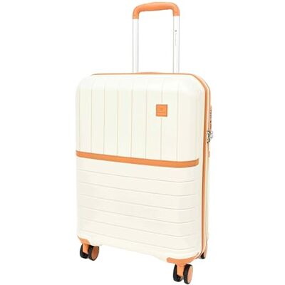 House Of Leather Valise extensible à 4 roues en polypropylène rigide solide Titania, Laiteux, Cabin, Valise House Of Leather Valise extensible à 4 roues en polypropylène rigide solide Titania, Laiteux, Cabin, Valise