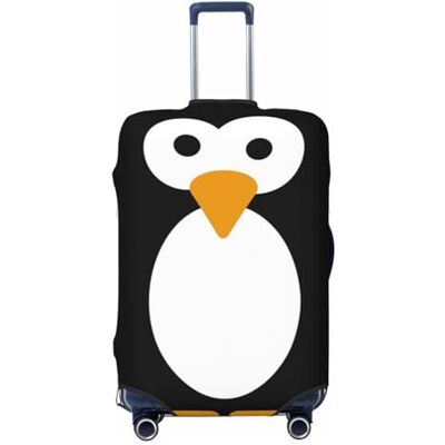 COMAAM Housse de protection élastique pour coffre à bagages de 45,7 à 81,3 cm, Adorable pingouin., Medium COMAAM Housse de protection élastique pour coffre à bagages de 45,7 à 81,3 cm, Adorable pingouin., Medium