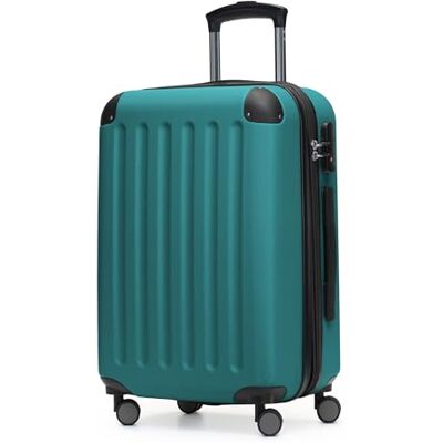 Hauptstadtkoffer SPREE Valise rigide, chariot extensible, bagage à 4 roulettes doubles, TSA, Légumes Aqua, 55 cm, Valise bagage à main Hauptstadtkoffer SPREE Valise rigide, chariot extensible, bagage à 4 roulettes doubles, TSA, Légumes Aqua, 55 cm, Valise bagage à main