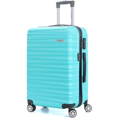TROLLEY ADC Valise Moyenne Soute 65x41x26 cm Rigide, Légère 3 Kg 65 Litres 4 Doubles Roues Silencieuses Maniable, Pratique et Étanche Collection Lana Bleu Lagon TROLLEY ADC Valise Moyenne Soute 65x41x26 cm Rigide, Légère 3 Kg 65 Litres 4 Doubles Roues Silencieuses Maniable, Pratique et Étanche Collection Lana Bleu Lagon