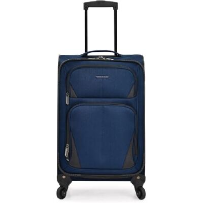 U.S. Traveler Aviron Bay Valise extensible souple avec roulettes pivotantes, bleu marine, Carry-on 22-Inch, Aviron Bay Valise extensible souple avec roulettes pivotantes U.S. Traveler Aviron Bay Valise extensible souple avec roulettes pivotantes, bleu marine, Carry-on 22-Inch, Aviron Bay Valise extensible souple avec roulettes pivotantes