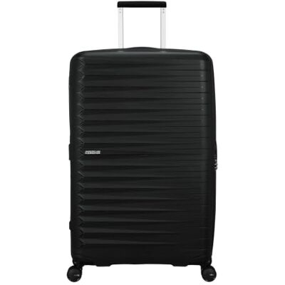 American Tourister Grand chariot taille L fabriqué en polypropylène robuste et anti-rayures, super léger 155261, Noir flash, Grande (78 Cm), Moderne American Tourister Grand chariot taille L fabriqué en polypropylène robuste et anti-rayures, super léger 155261, Noir flash, Grande (78 Cm), Moderne