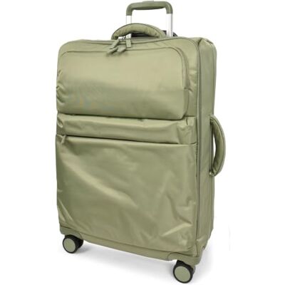 A1 FASHION GOODS GlideX Valise à 4 roues souple légère et extensible avec port USB, vert sauge, Medium Check-in Size 24", Valise A1 FASHION GOODS GlideX Valise à 4 roues souple légère et extensible avec port USB, vert sauge, Medium Check-in Size 24", Valise