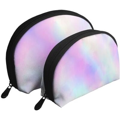 KEDDJI Très beau papier irisé holographique, sac de maquillage pour femme, sac de rangement, petite porte-monnaie, trousse de toilette, trousse de maquillage, 2 pièces, comme sur l'image, One Size, Pochette KEDDJI Très beau papier irisé holographique, sac de maquillage pour femme, sac de rangement, petite porte-monnaie, trousse de toilette, trousse de maquillage, 2 pièces, comme sur l'image, One Size, Pochette