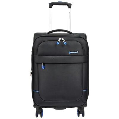 House Of Leather Orion Valise souple à 8 roulettes extensible et légère, Noir , Cabin Carry On, Bagages House Of Leather Orion Valise souple à 8 roulettes extensible et légère, Noir , Cabin Carry On, Bagages