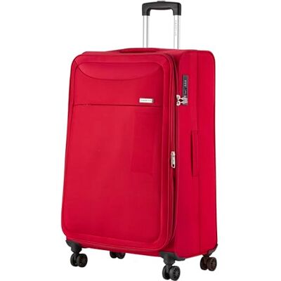 CarryOn Air Grande Valise Souple 120 Liter 77cm Valise Souple Extensible avec Poche Frontale et Serrure TSA (Rouge, Grand) CarryOn Air Grande Valise Souple 120 Liter 77cm Valise Souple Extensible avec Poche Frontale et Serrure TSA (Rouge, Grand)