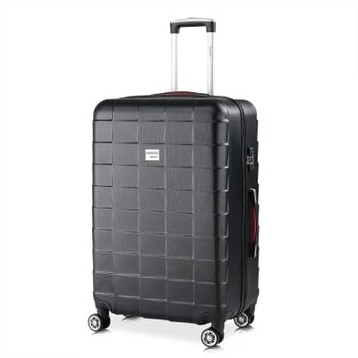 Monzana Valise Rigide Exopack Couleur au Choix Taille au Choix M/L/XL 4 Roues 360° Poignée télescopique Serrure TSA, Noir, XL Monzana Valise Rigide Exopack Couleur au Choix Taille au Choix M/L/XL 4 Roues 360° Poignée télescopique Serrure TSA, Noir, XL