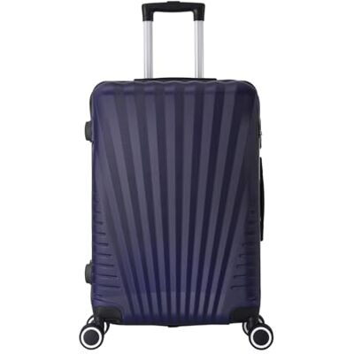TROLLEY ADC Valise Grande Taille Soute 75x46x28 cm Rigide et Spacieuse 4 Kg 94 Litres 4 Doubles Roues Silencieuses Maniable, Pratique et Étanche Collection Elegance Bleu Marine TROLLEY ADC Valise Grande Taille Soute 75x46x28 cm Rigide et Spacieuse 4 Kg 94 Litres 4 Doubles Roues Silencieuses Maniable, Pratique et Étanche Collection Elegance Bleu Marine